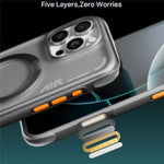 TORRAS For iPhone 15 Pro Max  Ostand Q3 Air Series Case with Kickstand Compatible with MagSafe Shockproof PC + TPU Phone Cover
