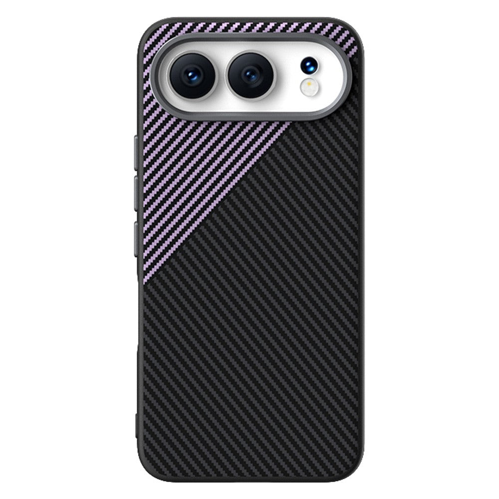 ABEEL For Honor 500 5G Magnetic Case Carbon Fiber Texture TPU PC PU Phone Back Cover