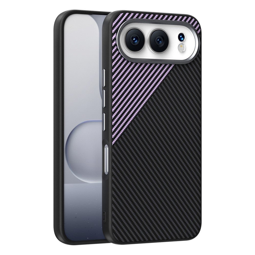 ABEEL For Honor 500 5G Magnetic Case Carbon Fiber Texture TPU PC PU Phone Back Cover