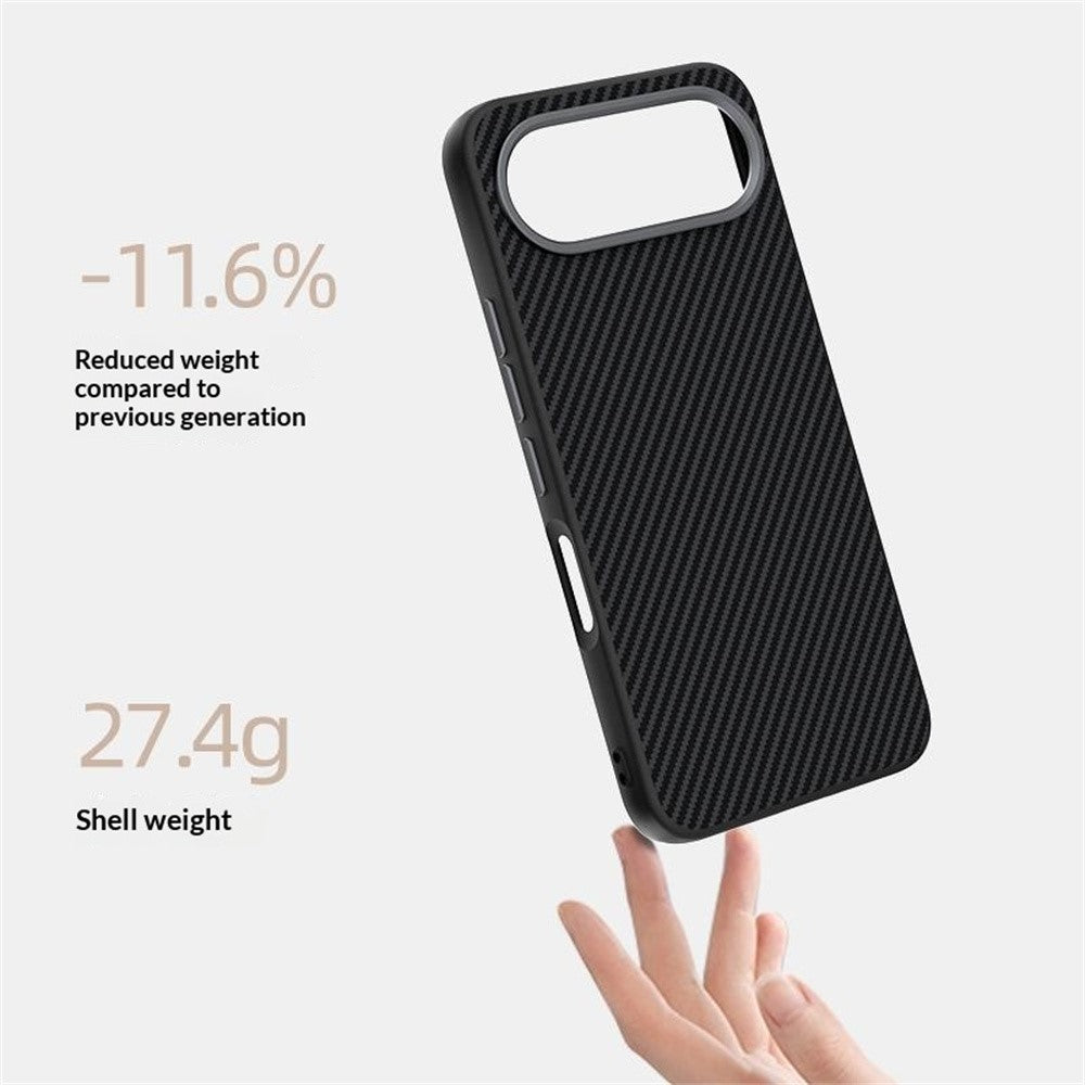 ABEEL For Honor 500 5G Magnetic Case Carbon Fiber Texture TPU PC PU Phone Back Cover