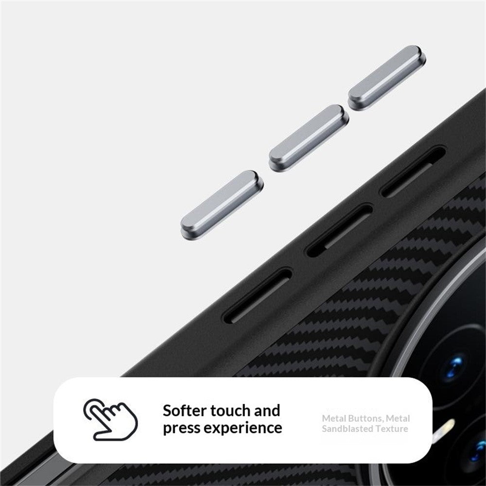 ABEEL For Honor Magic8 5G Magnetic Case Carbon Fiber Texture TPU PC PU Phone Back Cover
