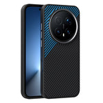 ABEEL For Honor Magic8 Pro 5G Magnetic Case Carbon Fiber Texture TPU PC PU Phone Back Cover
