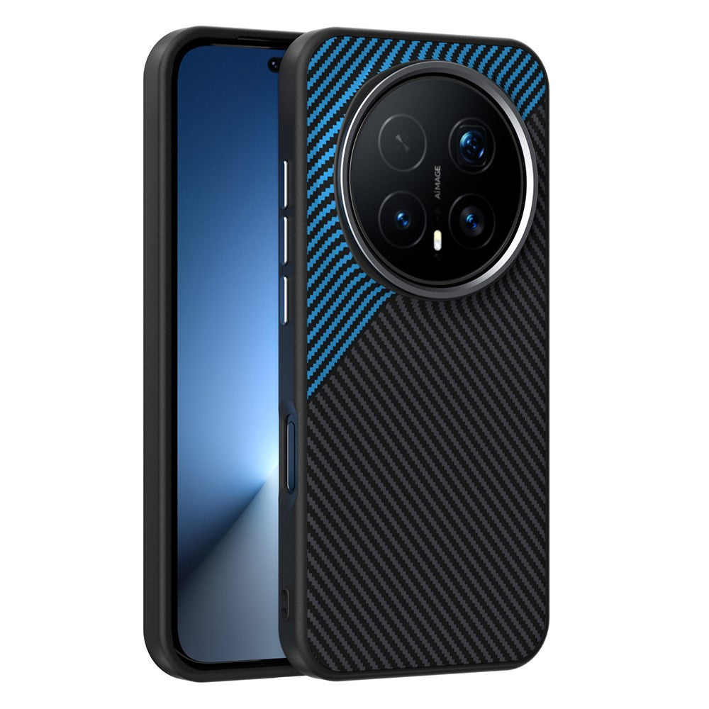 ABEEL For Honor Magic8 Pro 5G Magnetic Case Carbon Fiber Texture TPU PC PU Phone Back Cover