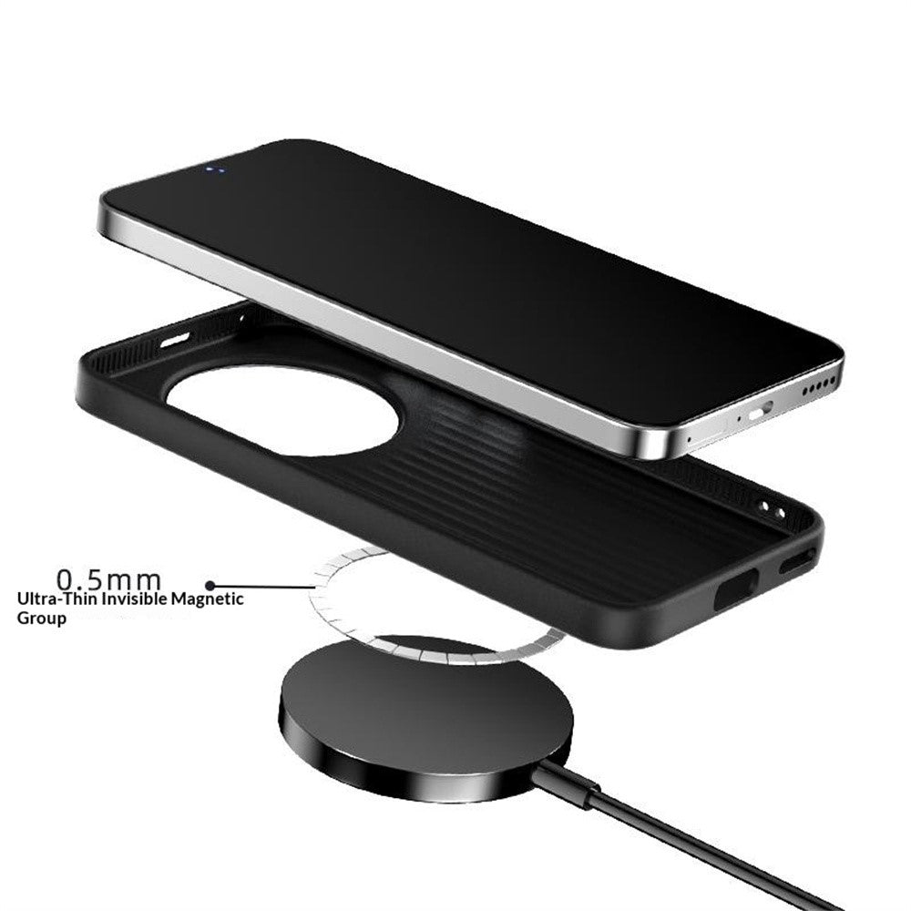 ABEEL Magnetic Case For Honor Magic8 Lite 5G  /  X9d 5G  /  X70 5G Slim Carbon Fiber Texture TPU PC PU Phone Back Cover