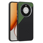 ABEEL Magnetic Case For Honor Magic8 Lite 5G  /  X9d 5G  /  X70 5G Slim Carbon Fiber Texture TPU PC PU Phone Back Cover