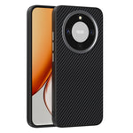 ABEEL Magnetisk cover til Honor Magic8 Lite 5G / X9d 5G / X70 5G kulfiber tekstur TPU PC PU telefon bagcover