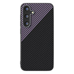 ABEEL For Samsung Galaxy S24 FE Magnetic Case Slim Carbon Fiber Texture TPU PC PU Phone Back Cover