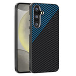 ABEEL For Samsung Galaxy S24 FE Magnetic Case Slim Carbon Fiber Texture TPU PC PU Phone Back Cover