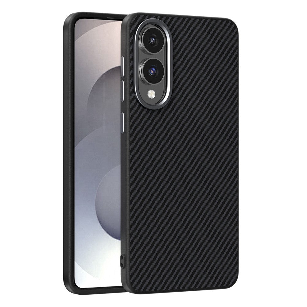 ABEEL For Samsung Galaxy S25 Edge Magnetic Case Slim Carbon Fiber Texture TPU PC PU Phone Back Cover