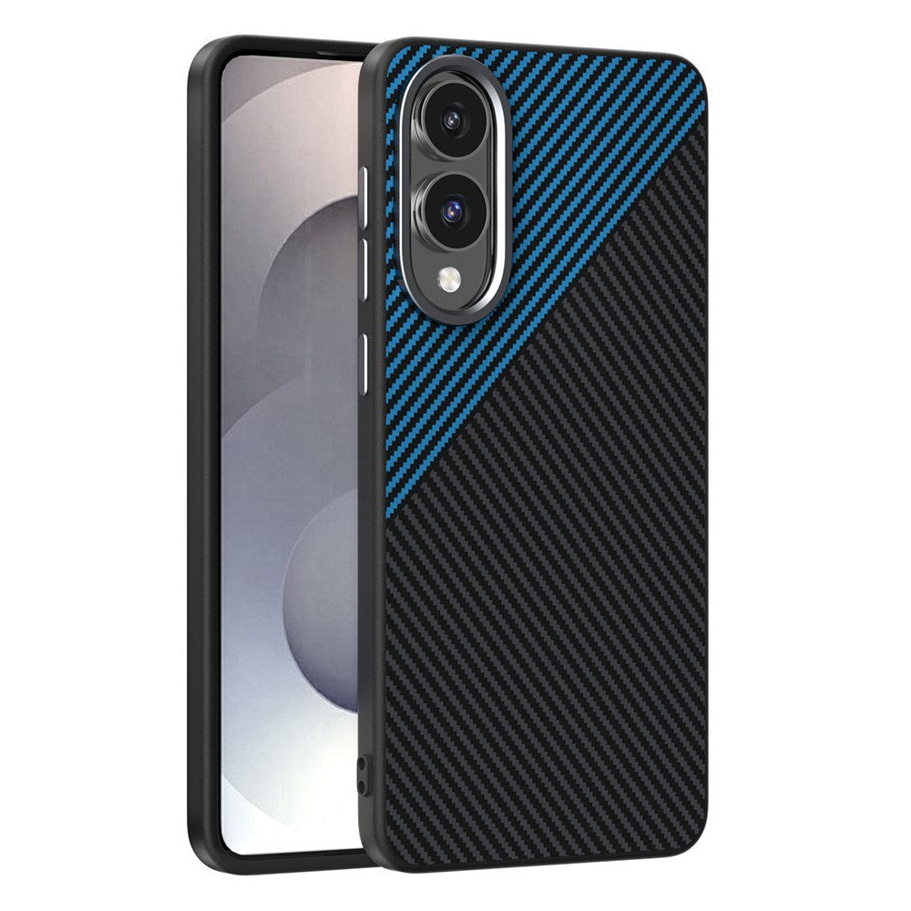 ABEEL For Samsung Galaxy S25 Edge Magnetic Case Slim Carbon Fiber Texture TPU PC PU Phone Back Cover