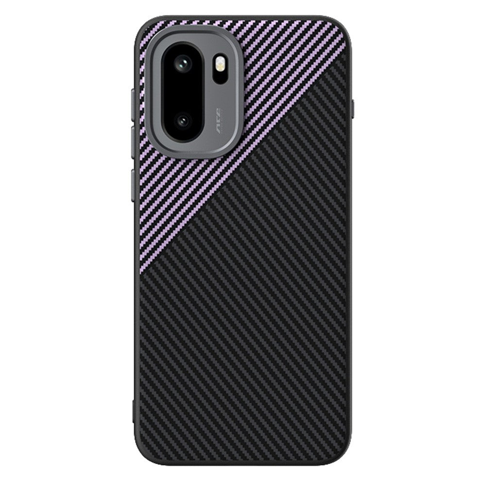 ABEEL til OnePlus 15R 5G / Ace 6T 5G magnetisk cover, slankt TPU-, PC- og PU-mobilcover med kulfibertekstur