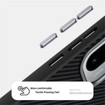ABEEL til OnePlus 15R 5G / Ace 6T 5G magnetisk cover, slankt TPU-, PC- og PU-mobilcover med kulfibertekstur