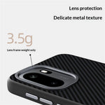 ABEEL til OnePlus 15R 5G / Ace 6T 5G magnetisk cover, slankt TPU-, PC- og PU-mobilcover med kulfibertekstur