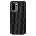 ABEEL til OnePlus 15R 5G / Ace 6T 5G magnetisk cover, slankt TPU-, PC- og PU-mobilcover med kulfibertekstur