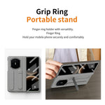 For Huawei Mate X7 Case Kickstand Wristband PC Phone Cover with Tempered Glass Film