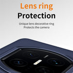 For Huawei Mate X7 Case Kickstand Wristband PC Phone Cover with Tempered Glass Film