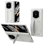 For Huawei Mate X7 Case Kickstand Wristband PC Phone Cover with Tempered Glass Film