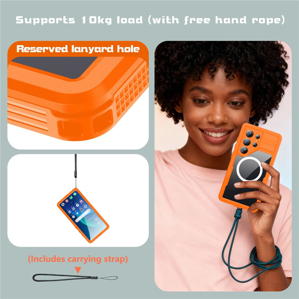 REDPEPPER For Samsung Galaxy S26 Ultra IP68 Waterproof Case Clear Magnetic Phone Cover