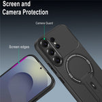 Skin Touch-cover til Samsung Galaxy S26 Ultra med støtte, kickstand, PC + TPU-mobilcover og magnetisk bilholder