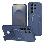 Skin Touch-cover til Samsung Galaxy S26 Ultra med støtte, kickstand, PC + TPU-mobilcover og magnetisk bilholder
