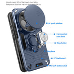 Kickstand Case for Honor X70 5G  /  X9d 5G  /  Magic8 Lite 5G Slide Camshield PC + TPU Phone Cover