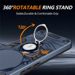Kickstand Case for Honor X70 5G  /  X9d 5G  /  Magic8 Lite 5G Slide Camshield PC + TPU Phone Cover