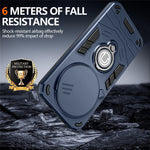Kickstand Case for Honor X70 5G  /  X9d 5G  /  Magic8 Lite 5G Slide Camshield PC + TPU Phone Cover