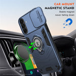 For Samsung Galaxy A37 5G Case Slide Camshield Kickstand PC + TPU Phone Cover