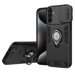 For Samsung Galaxy A37 5G Case Slide Camshield Kickstand PC + TPU Phone Cover