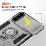 For Samsung Galaxy A57 5G Case Slide Camshield Kickstand PC + TPU Phone Cover