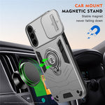 For Samsung Galaxy A57 5G Case Slide Camshield Kickstand PC + TPU Phone Cover
