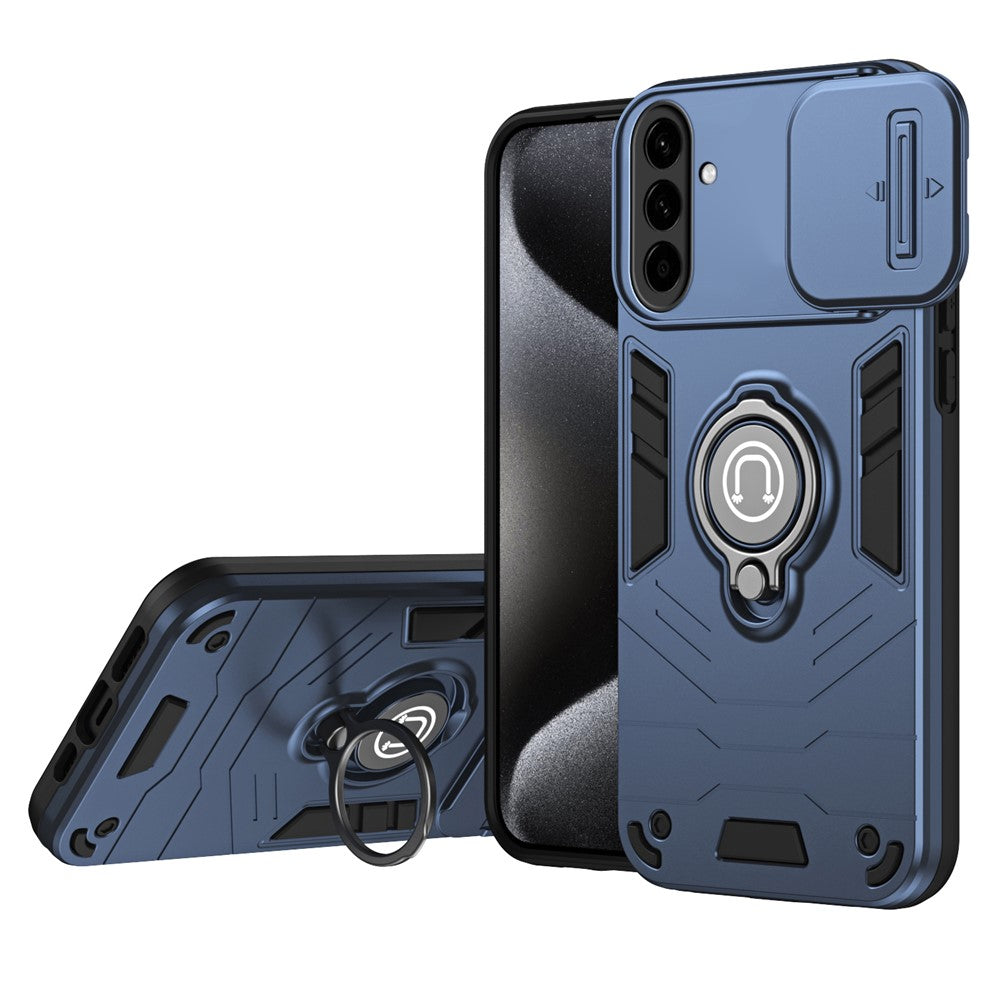 For Samsung Galaxy A57 5G Case Slide Camshield Kickstand PC + TPU Phone Cover