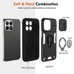 For Xiaomi 15T Case Slide Camshield Kickstand PC + TPU Phone Cover