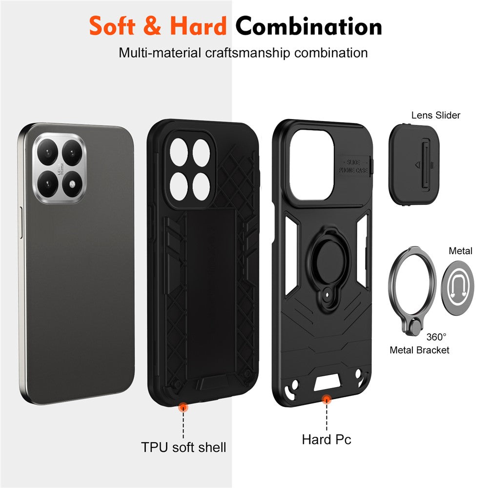 Xiaomi 15T-skal Slide Camshield Stöd PC + TPU mobilskal