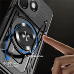 Magnetic Case For Honor X5c 4G  /  X5c Plus 4G  /  Play10A 4G Rotating Kickstand TPU + PC Phone Cover
