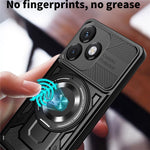 Magnetic Case For Honor X5c 4G  /  X5c Plus 4G  /  Play10A 4G Rotating Kickstand TPU + PC Phone Cover