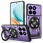 Magnetic Case For Honor 400 Smart 5G  /  400 Smart 4G  /  X7d 4G  /  X7d 5G Rotating Kickstand TPU + PC Phone Cover