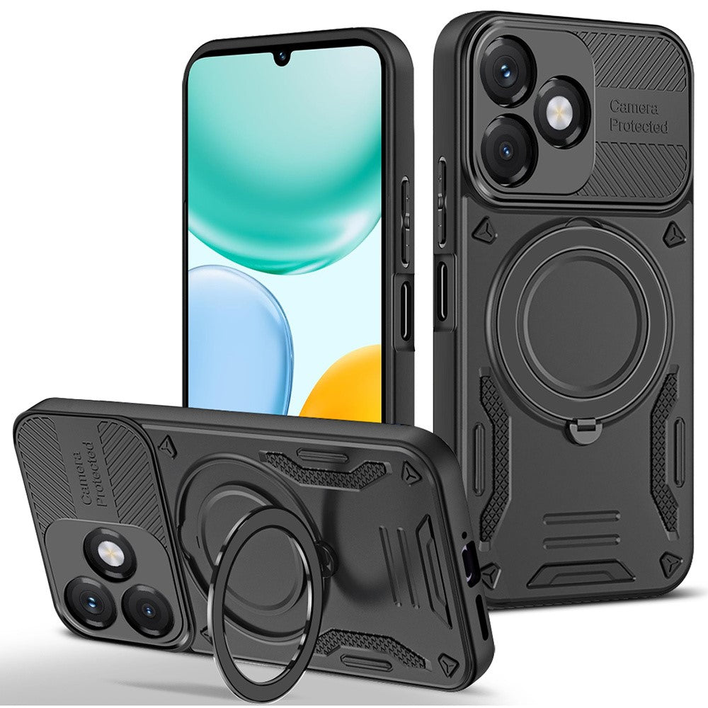 Magnetic Case For Honor X5c Plus 4G / X5c 4G / Play10A 4G Shockproof TPU + PC Phone Back Cover with Kickstand