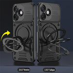 Magnetic Case For Honor X5c Plus 4G  /  X5c 4G  /  Play10A 4G Shockproof TPU + PC Phone Back Cover with Kickstand