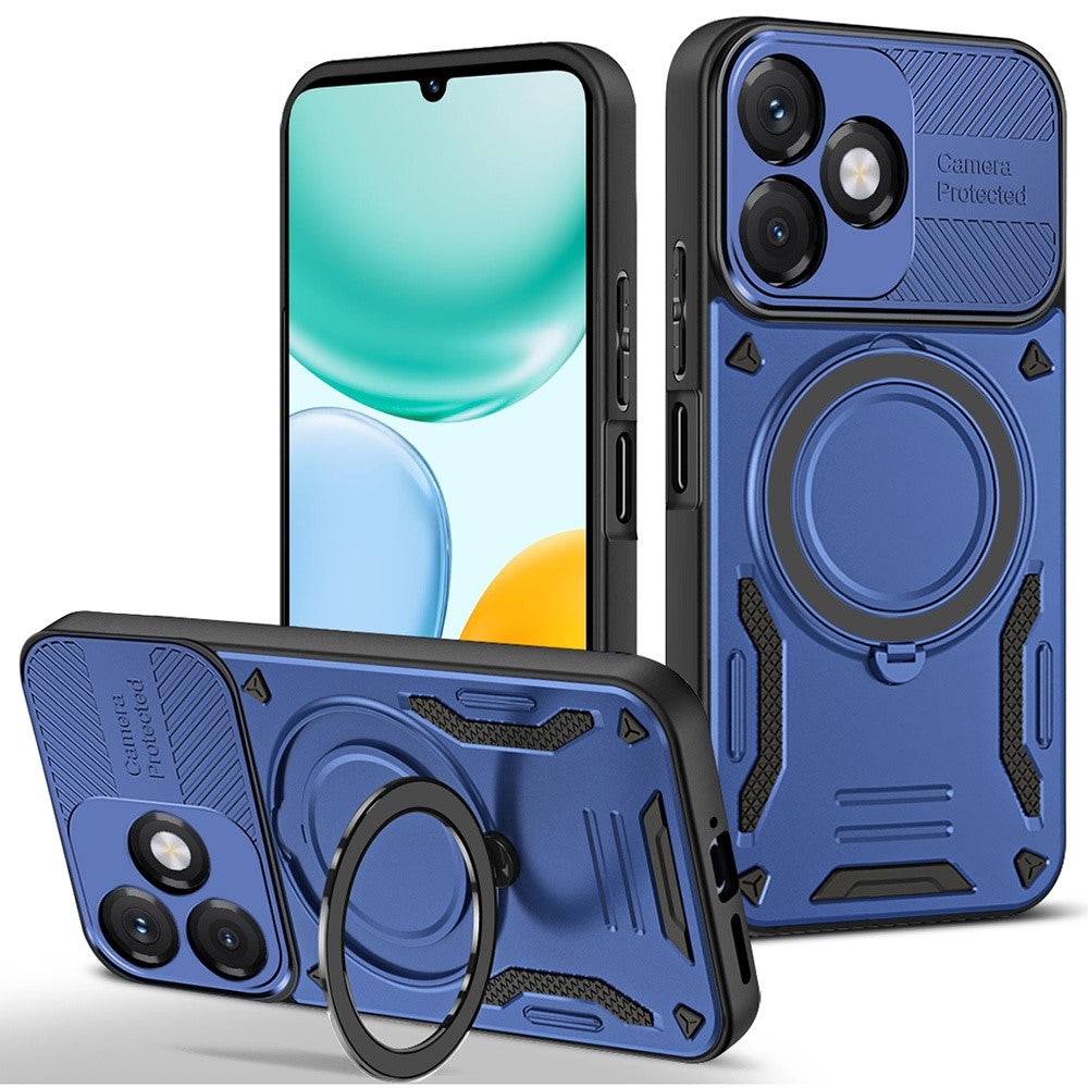 Magnetic Case For Honor X5c Plus 4G  /  X5c 4G  /  Play10A 4G Shockproof TPU + PC Phone Back Cover with Kickstand
