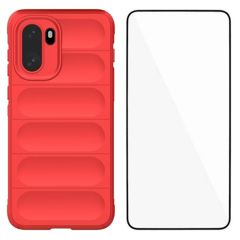 WANLONFENG For OnePlus Ace 6 5G / OnePlus Ace 6T 5G / OnePlus 15R 5G TPU Case  HD Series Anti Slip Phone Cover with Tempered Glass