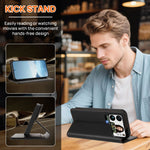 For Xiaomi 17 Pro Max Leather Wallet Case Magnetic Closure RFID Blocking Phone Cover