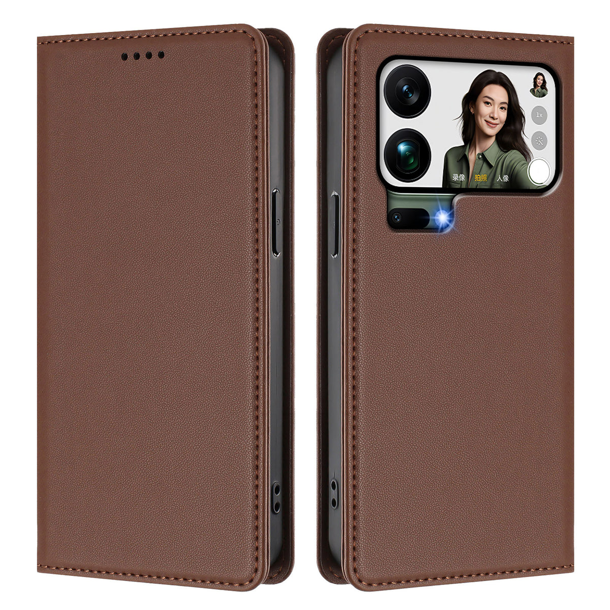 For Xiaomi 17 Pro Max Leather Wallet Case Magnetic Closure RFID Blocking Phone Cover