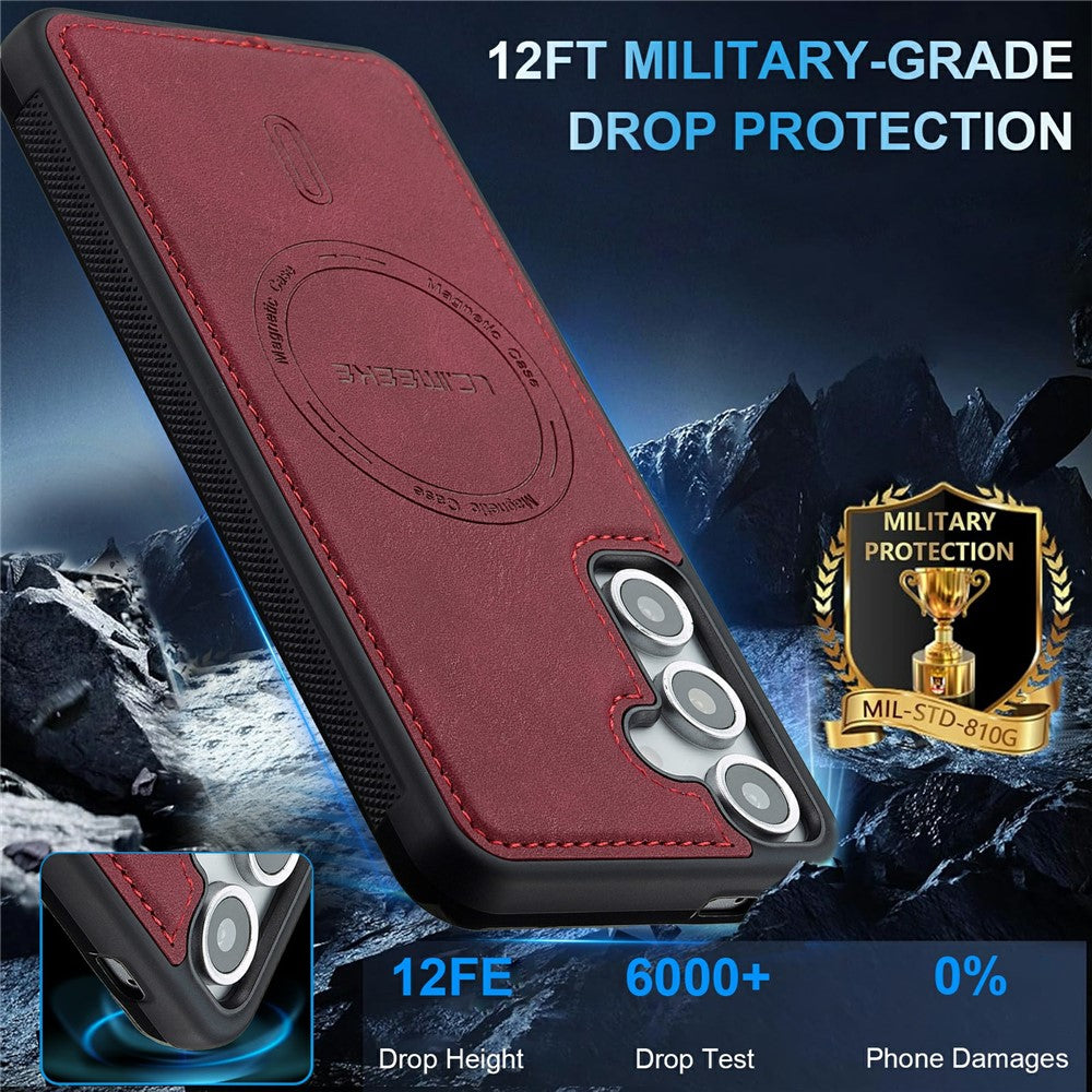 LC.IMEEKE L6 Til Samsung Galaxy A57 5G Magnetisk Etui PU Læderbelagt PC TPU Telefoncover