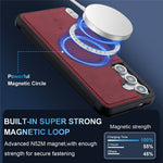 LC.IMEEKE L6 Til Samsung Galaxy A57 5G Magnetisk Etui PU Læderbelagt PC TPU Telefoncover