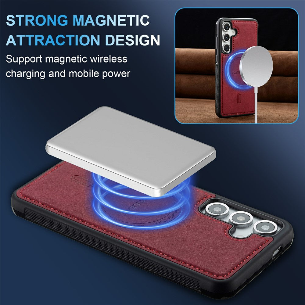 LC.IMEEKE L6 Til Samsung Galaxy A57 5G Magnetisk Etui PU Læderbelagt PC TPU Telefoncover