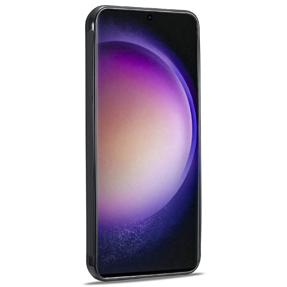 LC.IMEEKE För Samsung Galaxy S26 Skal Kolfibertextur Läder + TPU + EVA mobilskal