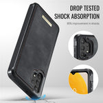 CASEME ME80-serien til Samsung Galaxy A13 4G / A04s 4G (164,7 mm), magnetisk lædercover i PC og TPU med aftageligt cover