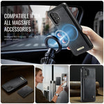 CASEME ME80-serien til Samsung Galaxy A13 4G / A04s 4G (164,7 mm), magnetisk lædercover i PC og TPU med aftageligt cover