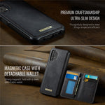 CASEME ME80-serien til Samsung Galaxy A13 4G / A04s 4G (164,7 mm), magnetisk lædercover i PC og TPU med aftageligt cover